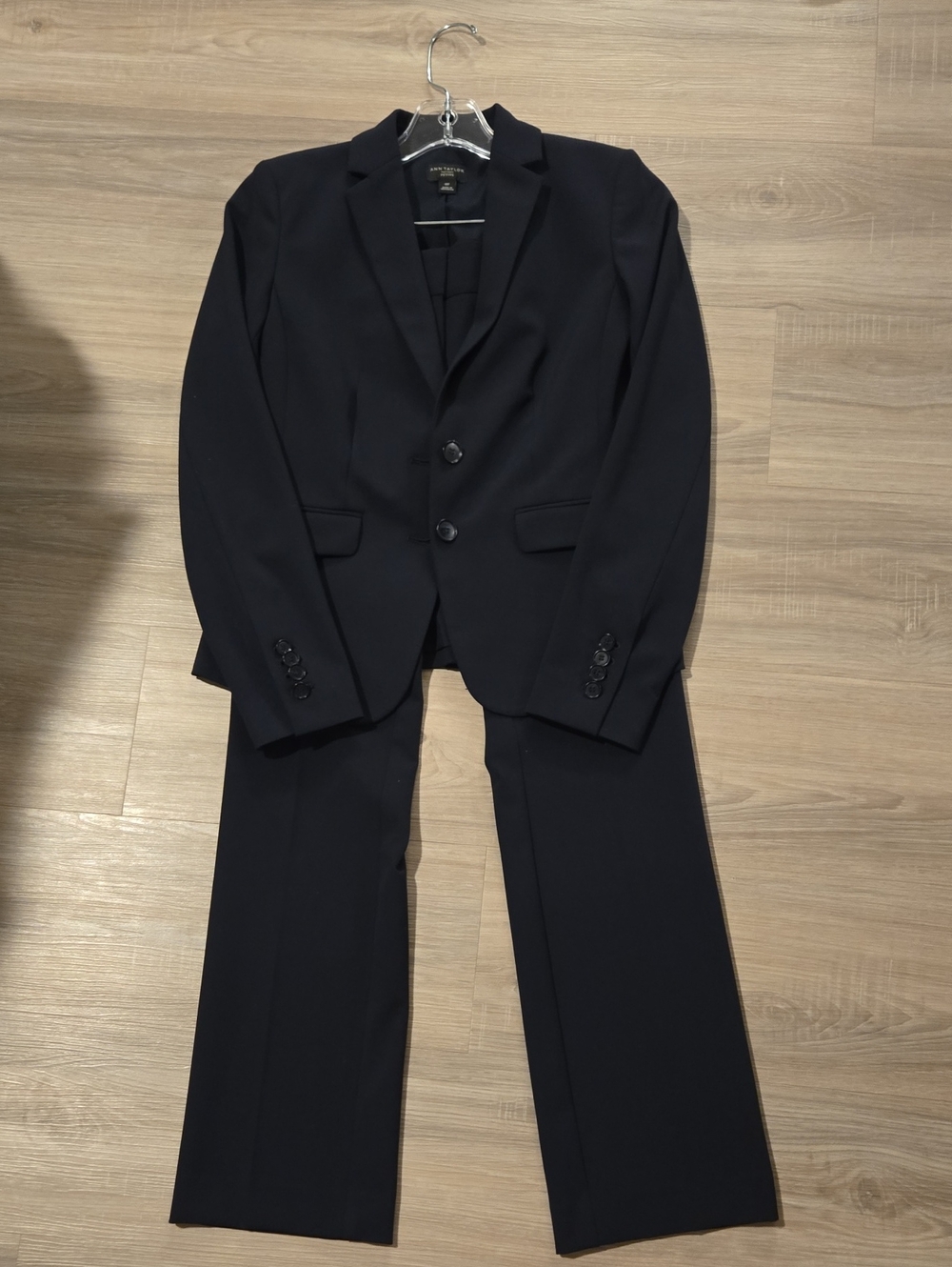 Ann Taylor Black Women's Two-Piece Suit - Blazer & Trousers